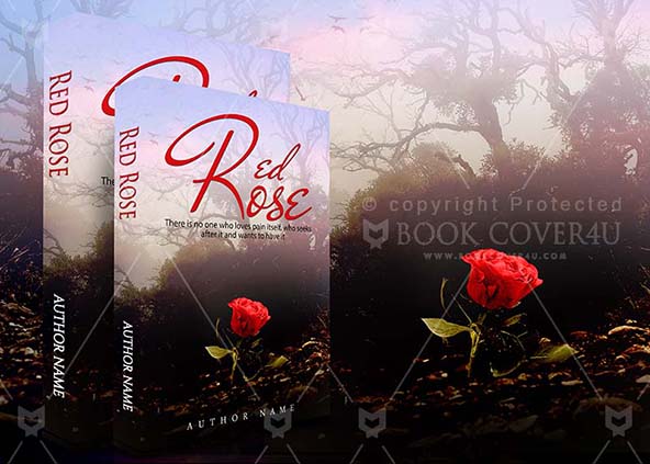 Romance-book-cover-design-Red Rose-back