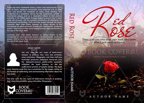 Romance-book-cover-design-Red Rose-front