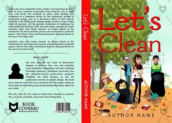 Children-book-cover-design-Lets Clean-front