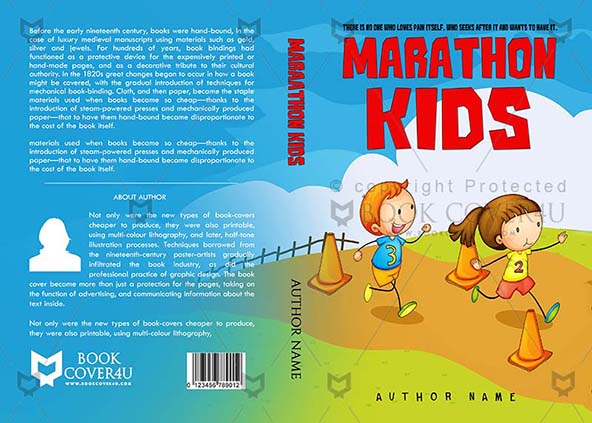 Children-book-cover-design-Marathon Kids-front