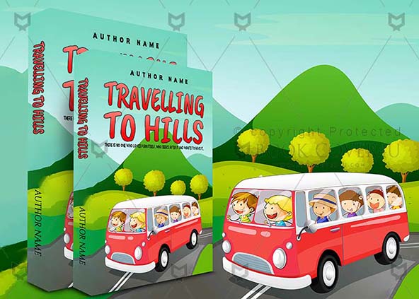 Children-book-cover-design-Travelling To Hills-back