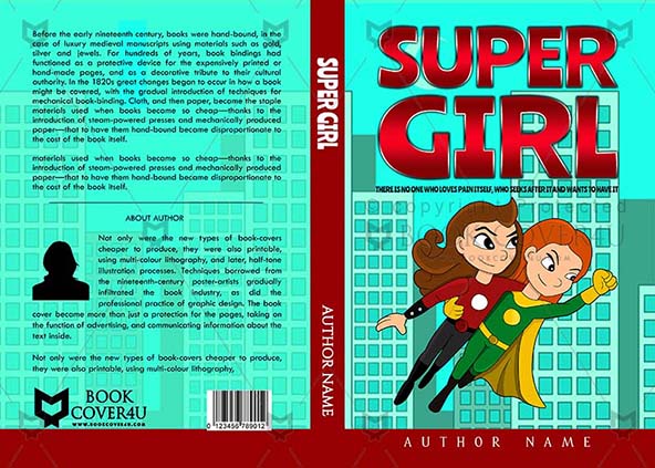 Children-book-cover-design-Super Girl-front