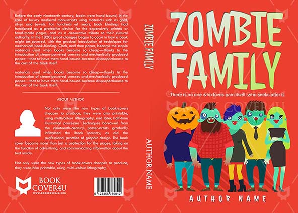 Children-book-cover-design-Zombie Family-front