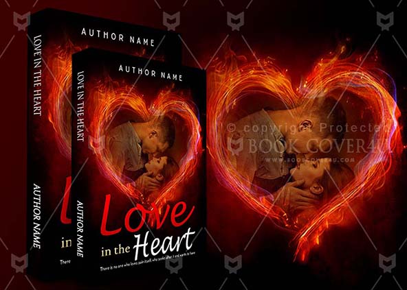 Romance-book-cover-design-Love In The Heart-back