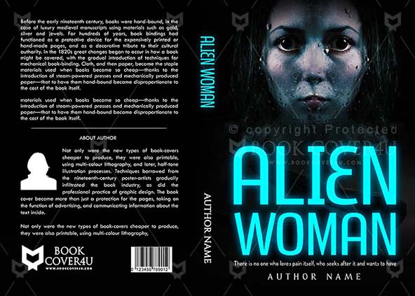Horror-book-cover-design-Alien Woman-front