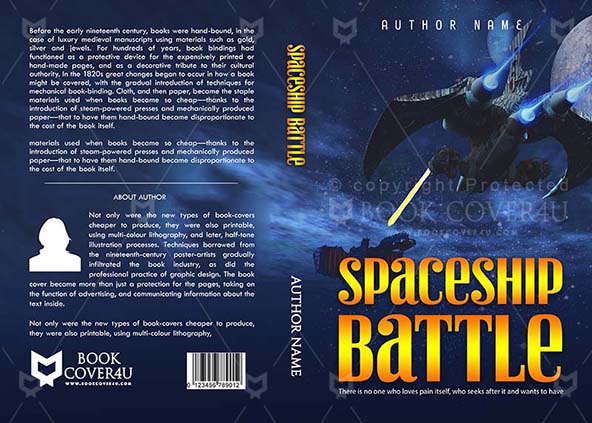 Thrillers-book-cover-design-Spaceship Battle-front