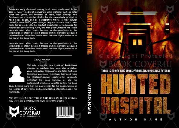 Horror-book-cover-design-Hunted Hospital-front