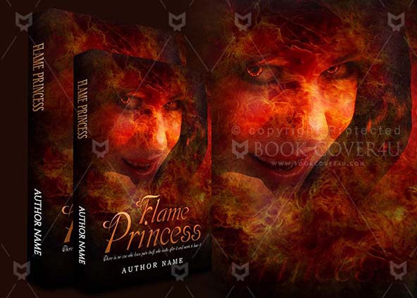 Horror-book-cover-design-Flame Princess-back