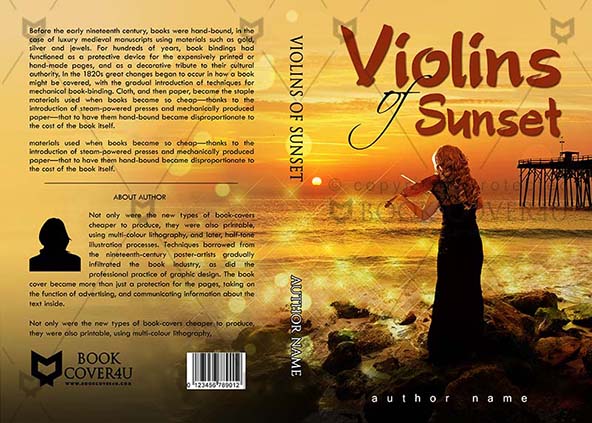 Romance-book-cover-design-Violin Of Sunset-front