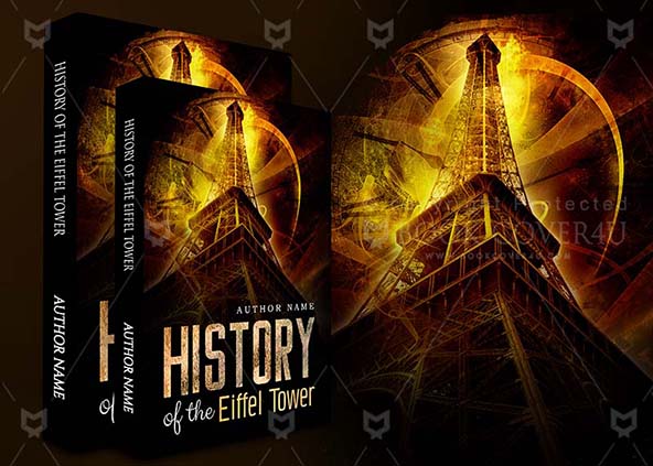 Thrillers-book-cover-design-History Of The Eiffel Tower-back