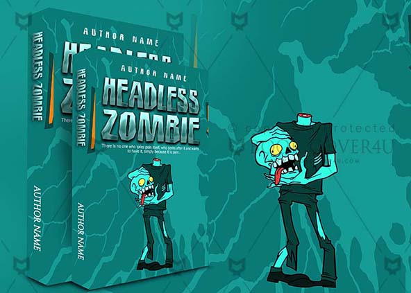 Children-book-cover-design-Headless Zombie-back