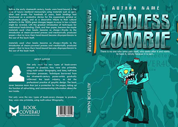 Children-book-cover-design-Headless Zombie-front