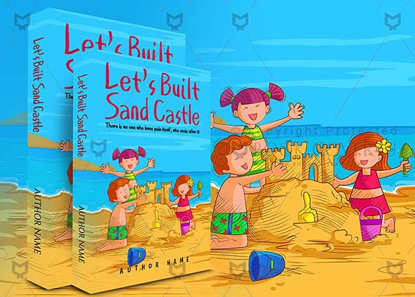 Children-book-cover-design-Lets Built Sand Castle-back