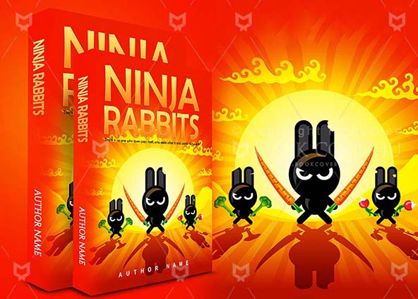 Children-book-cover-design-Ninja Rabbits-back