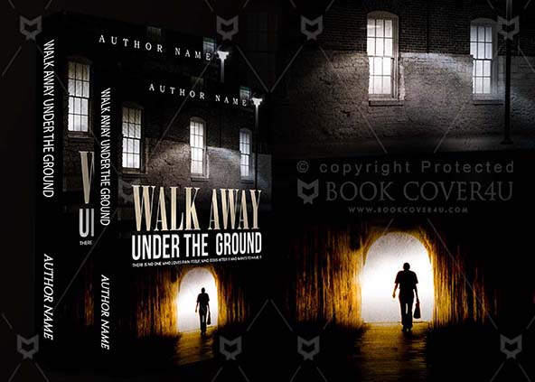 Horror-book-cover-design-Walk Away Under The Ground-back