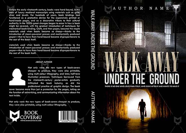 Horror-book-cover-design-Walk Away Under The Ground-front