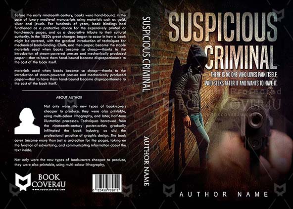 Horror Book cover Design - Suspicious Criminal
