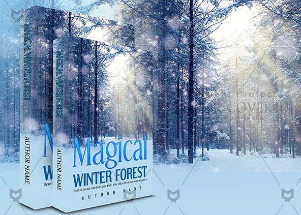 Fantasy-book-cover-design-Magical Winter Forest-back