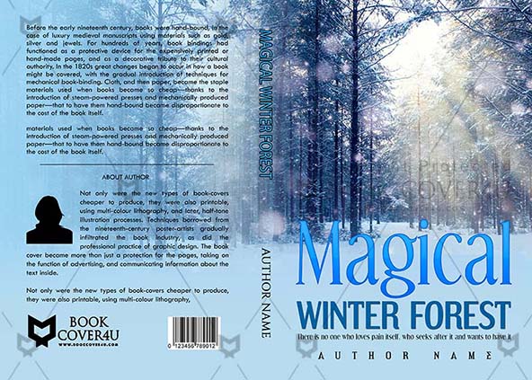 Fantasy-book-cover-design-Magical Winter Forest-front