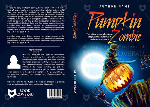 Horror-book-cover-design-Pumpkin Zombie-front