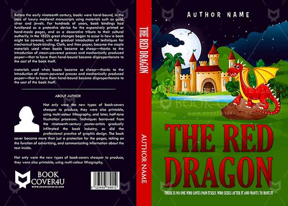 Children-book-cover-design-The Red Dragon-front