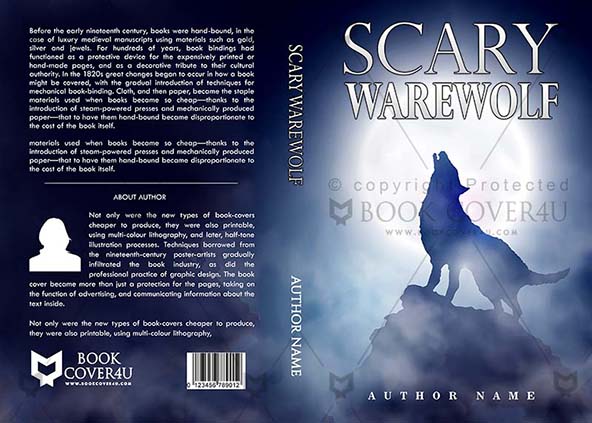 Horror-book-cover-design-Scary Warewolf-front