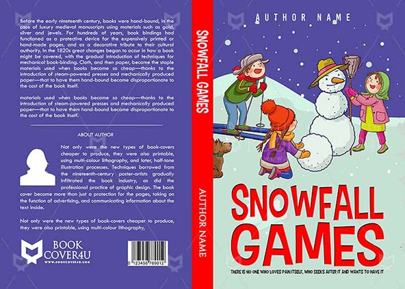 Children-book-cover-design-Snowfall Games-front