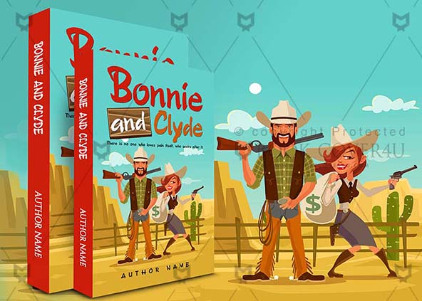 Children-book-cover-design-Bonnie And Clyde-back
