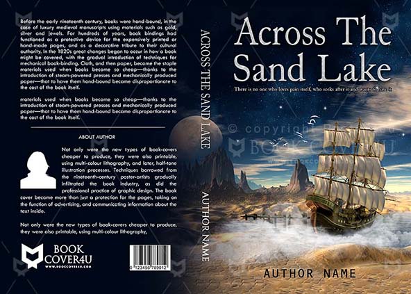 Fantasy-book-cover-design-Across The Sand Lake-front