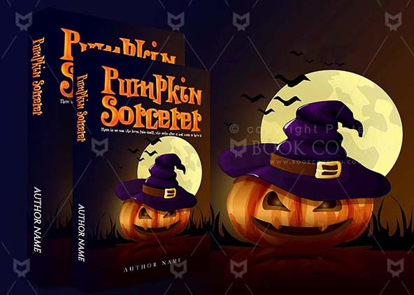 Horror-book-cover-design-Pumpkin Sorcerer-back