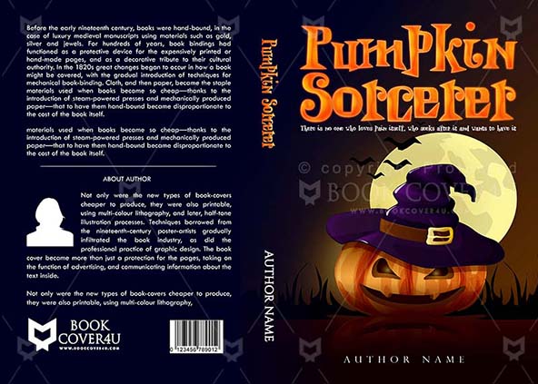 Horror-book-cover-design-Pumpkin Sorcerer-front