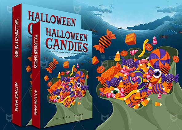 Children-book-cover-design-Halloween Candies-back
