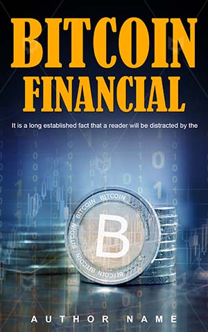 Nonfiction-book-cover-Financial-Concept-Bitcoin-Money-Finance-Pay-Symbol-Coins-Non-fiction-design-Trade-Business