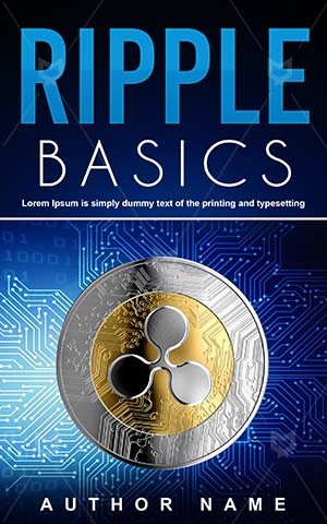Nonfiction-book-cover-Virtual-money-Ripple-Money-design-Basics-Coin-Cash-Bank-Non-fiction-Bitcoin