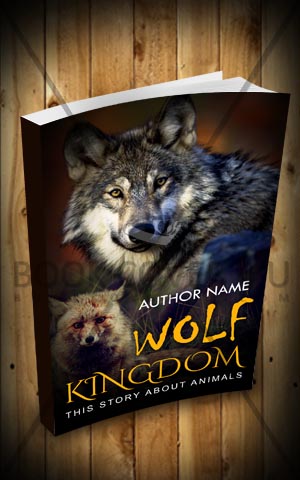 Fantasy-book-cover-design-The wolf kingdom-3D