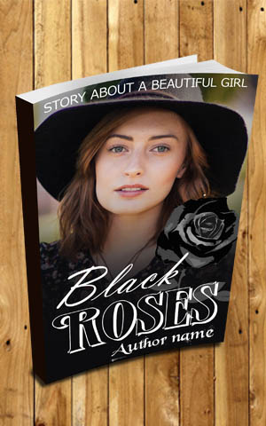 Romance-book-cover-design-Black Roses-3D