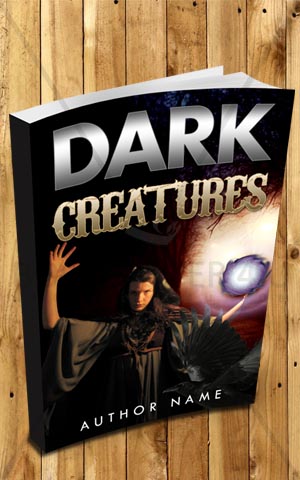 Horror-book-cover-design-Dark Creatures-3D