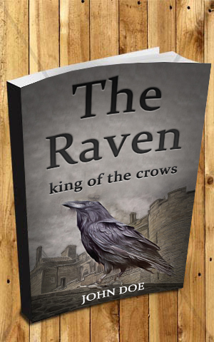 Horror-book-cover-design-The raven-3D