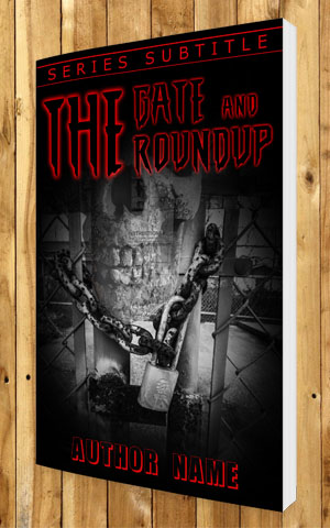 Horror-book-cover-design-The gate and the roundup-3D