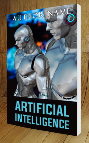 SCI-FI-book-cover-design-Artificial Intelligence-3D