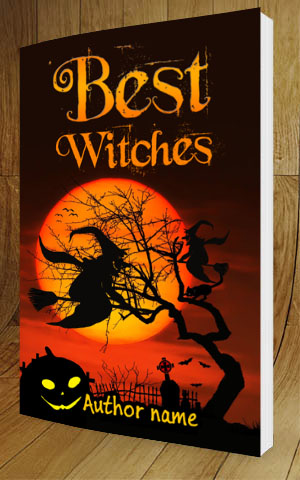 Fantasy-book-cover-design-Best Witches-3D