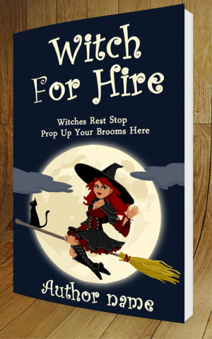 Fantasy-book-cover-design-Witch For Hire-3D