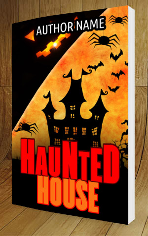 Horror-book-cover-design-Haunted House-3D