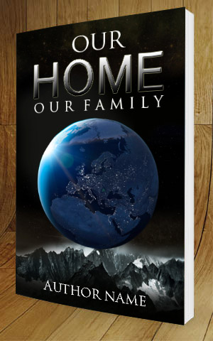 SCI-FI-book-cover-design-Our home our family-3D