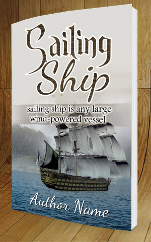 Fantasy-book-cover-design-Sailing Ship-3D