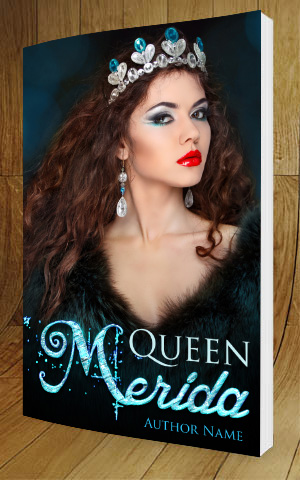 Fantasy-book-cover-design-Queen Merida-3D