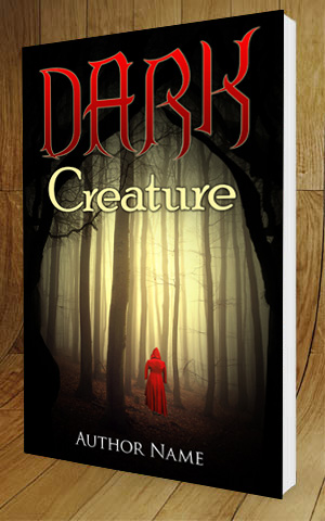 Horror-book-cover-design-Dark Creature-3D