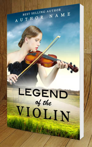 Fantasy-book-cover-design-Legend of the violin-3D