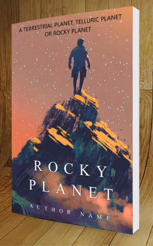 SCI-FI-book-cover-design-Rocky Planet-3D