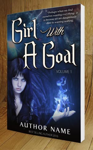 Fantasy-book-cover-design-Girl with a goal-3D